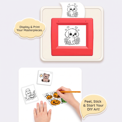 Kids AI Voice Drawing Printer & Colouring Toy