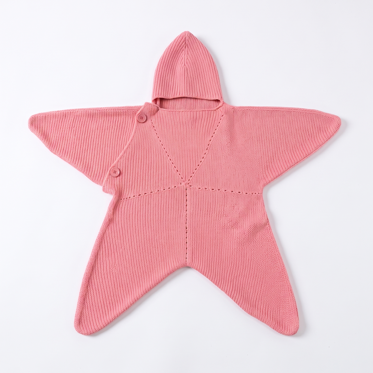 Baby Starfish Suit & Cosy Hood - Knitted & Crocheted