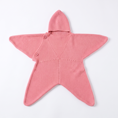 Baby Starfish Suit & Cosy Hood - Knitted & Crocheted
