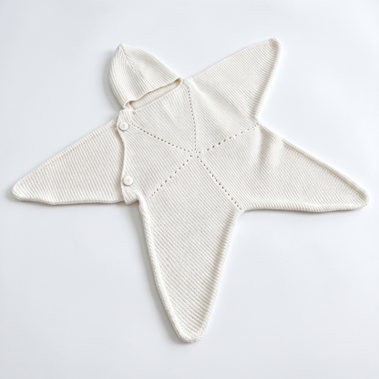 Baby Starfish Suit & Cosy Hood - Knitted & Crocheted