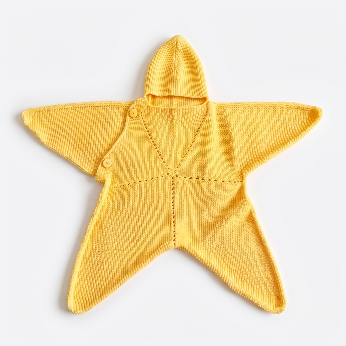 Baby Starfish Suit & Cosy Hood - Knitted & Crocheted