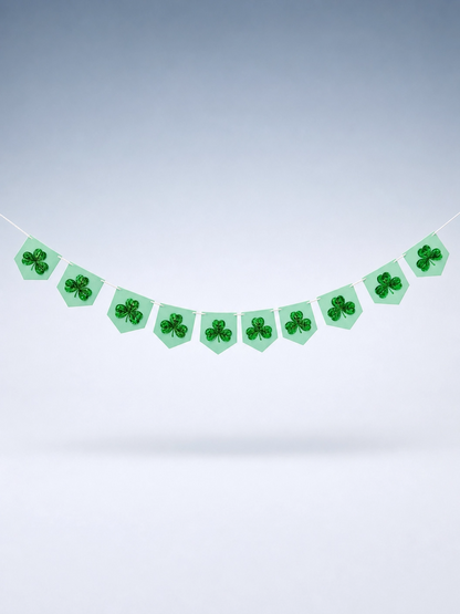 Shamrock Shape Bamboo Fiber Tray, 15 in