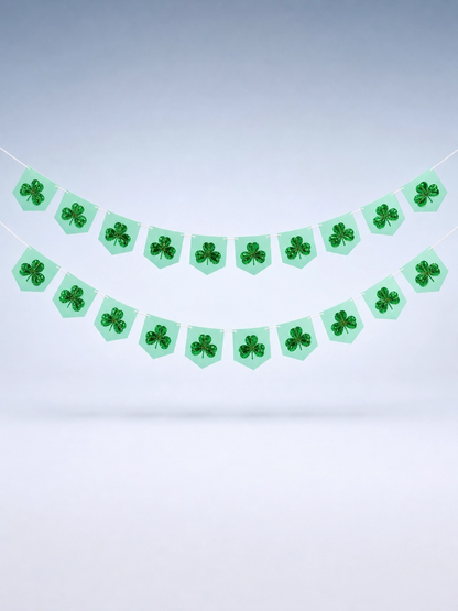 Shamrock Shape Bamboo Fiber Tray, 15 in