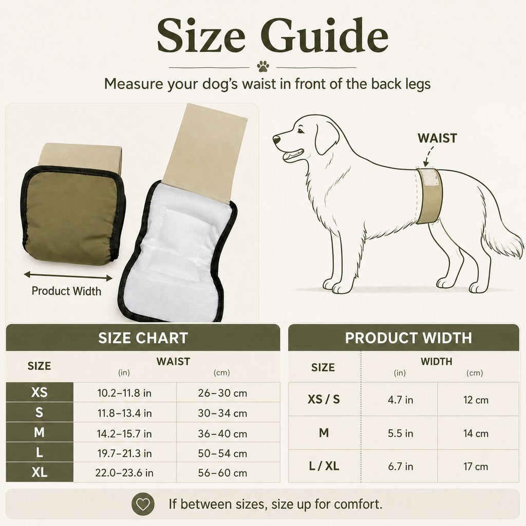 3-Pack Washable Male Dog Belly Bands for Indoor Marking & Senior Dribbles - Reusable Dog Diaper Wraps to Protect Floors & Furniture
