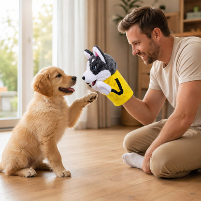 Interactive Boxing Pet Puppet for Indoor Play – Squeeze-to-Punch Sound Toy for Bored Dogs & Cats