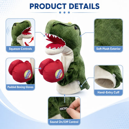 Interactive Boxing Pet Puppet for Indoor Play – Squeeze-to-Punch Sound Toy for Bored Dogs & Cats