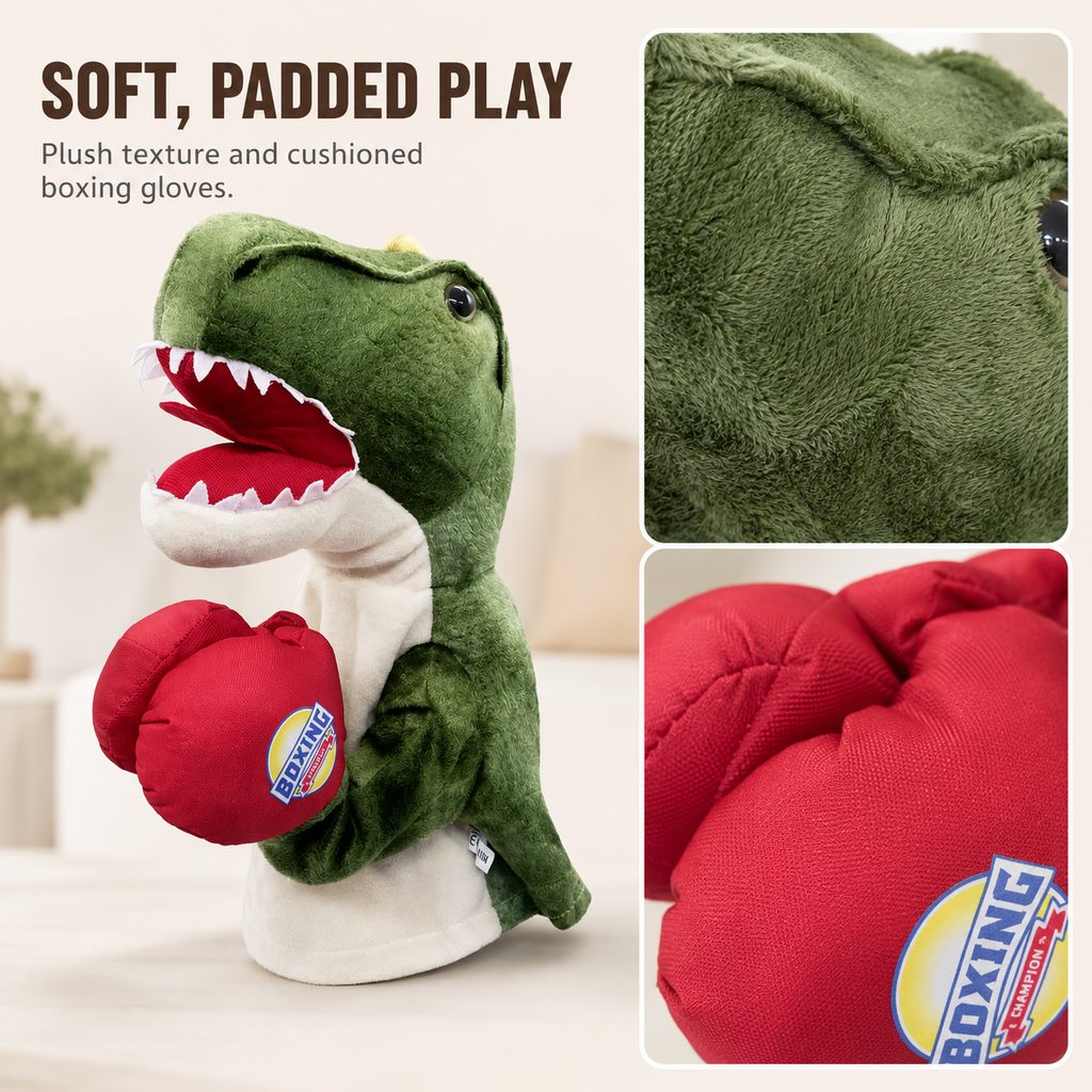 Interactive Boxing Pet Puppet for Indoor Play – Squeeze-to-Punch Sound Toy for Bored Dogs & Cats