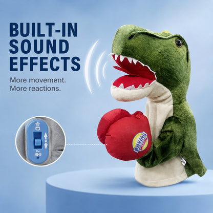 Interactive Boxing Pet Puppet for Indoor Play – Squeeze-to-Punch Sound Toy for Bored Dogs & Cats