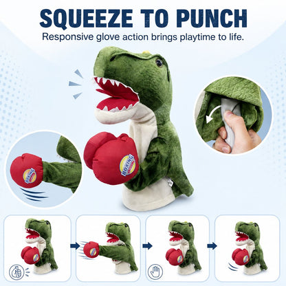 Interactive Boxing Pet Puppet for Indoor Play – Squeeze-to-Punch Sound Toy for Bored Dogs & Cats