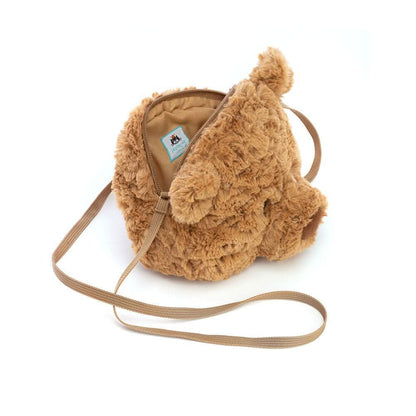 Bear Plush Crossbody Bag – 18 × 16 cm