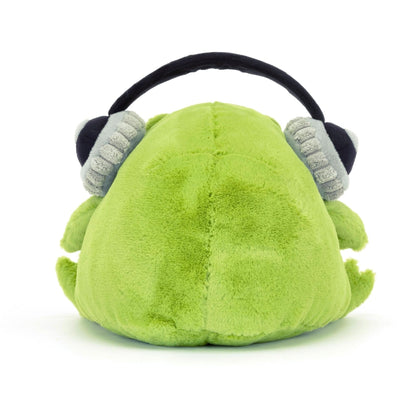 Plush Frog Toy with Headphones – 21cm