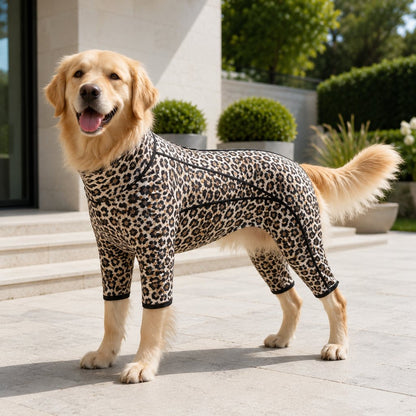 Four-Leg Full-Body Dog Jumpsuit for Home & Outdoor Wear – Helps Contain Loose Fur & Everyday Dirt