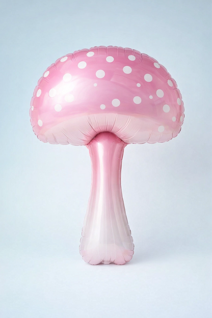 Pastel Mushroom Foil Balloon, 36 x 23 in Event Decor
