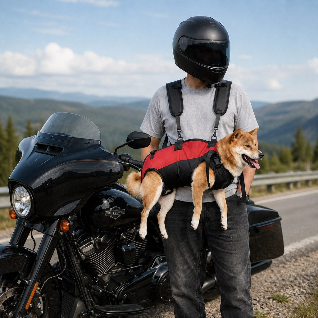 Hands-Free Dog Carrier Harness Backpack for Walks, Hiking & Travel — Carry Tired Small & Medium Dogs Comfortably