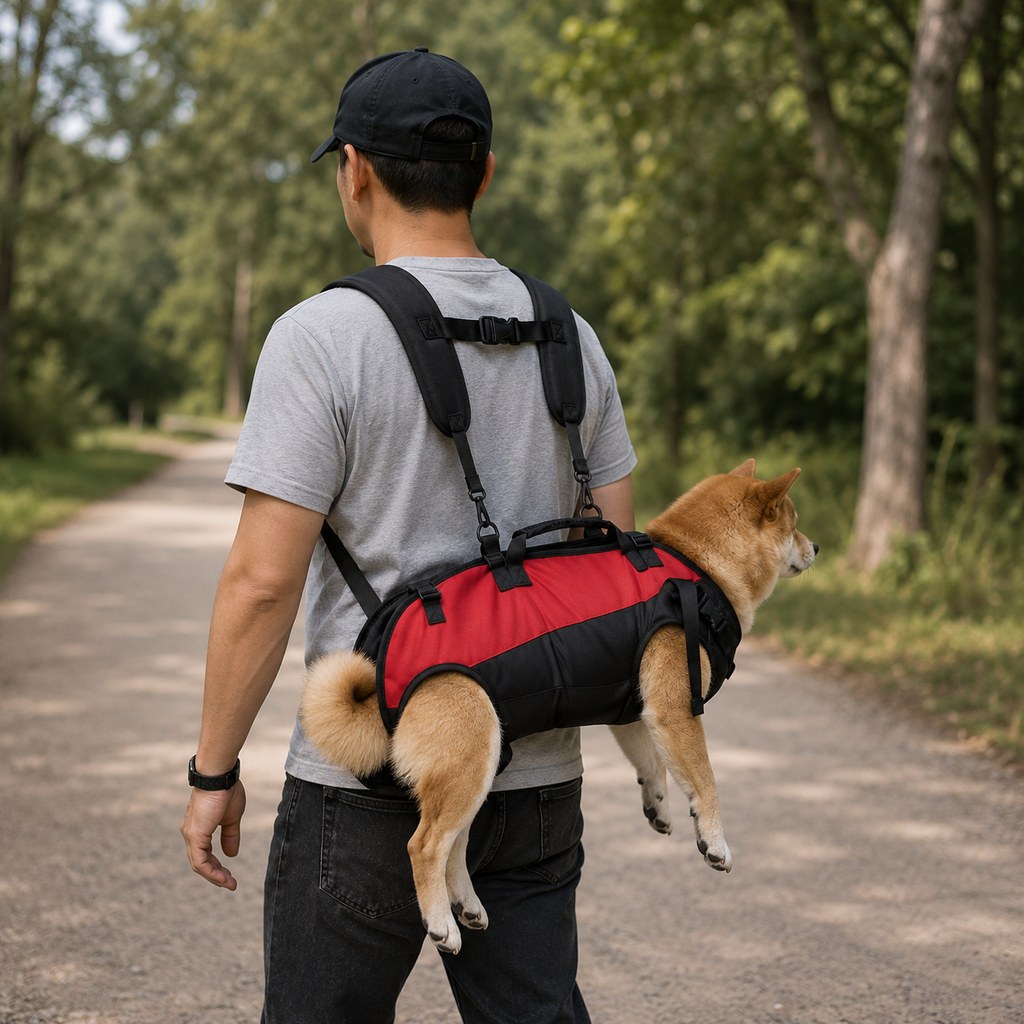 Hands-Free Dog Carrier Harness Backpack for Walks, Hiking & Travel — Carry Tired Small & Medium Dogs Comfortably