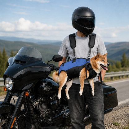 Hands-Free Dog Carrier Harness Backpack for Walks, Hiking & Travel — Carry Tired Small & Medium Dogs Comfortably