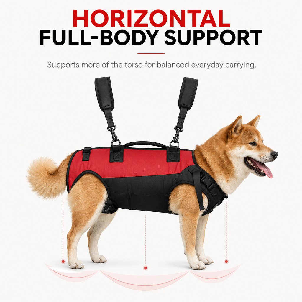 Hands-Free Dog Carrier Harness Backpack for Walks, Hiking & Travel — Carry Tired Small & Medium Dogs Comfortably