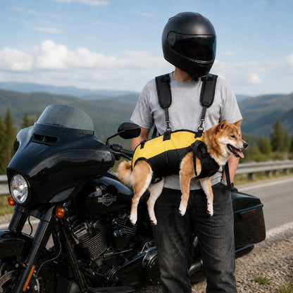 Hands-Free Dog Carrier Harness Backpack for Walks, Hiking & Travel — Carry Tired Small & Medium Dogs Comfortably
