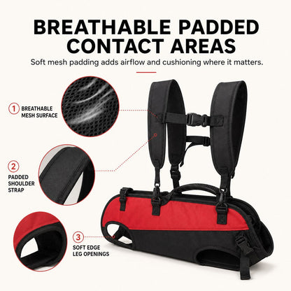 Hands-Free Dog Carrier Harness Backpack for Walks, Hiking & Travel — Carry Tired Small & Medium Dogs Comfortably