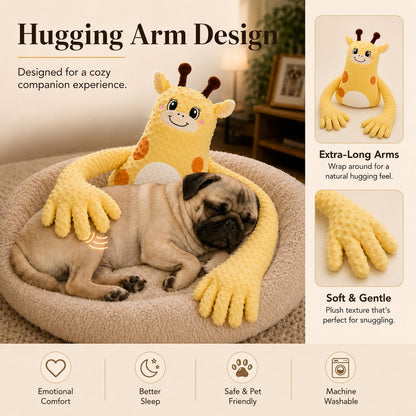 Remote-Controlled Pet Calming Plush Companion with Heated Paws – 3 Comfort Modes & 30-Min Auto Shut-Off for Dogs and Cats, Cozy Bedtime Companion