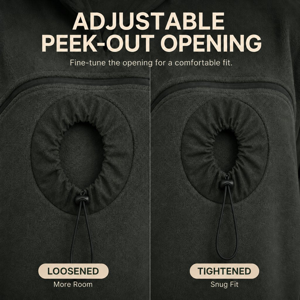 Hands-Free Pet Carrier Hoodie – Cozy Front Pouch for Cats & Small Dogs at Home & Everyday Outings
