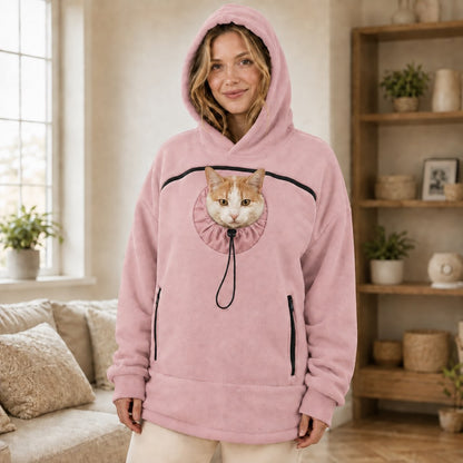 Hands-Free Pet Carrier Hoodie – Cozy Front Pouch for Cats & Small Dogs at Home & Everyday Outings