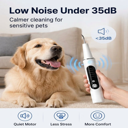 Ultrasonic Pet Dental Cleaner for Dogs & Cats – At-Home Tartar Care for Fresher Breath Between Vet Visits