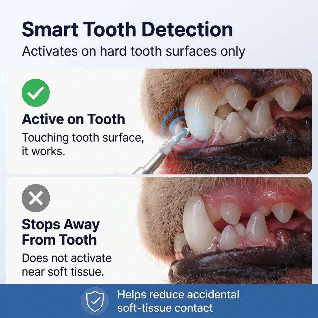 Ultrasonic Pet Dental Cleaner for Dogs & Cats – At-Home Tartar Care for Fresher Breath Between Vet Visits