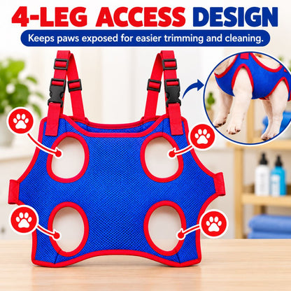 Pet Grooming Hammock for Nail Trimming & Home Grooming – Helps Keep Dogs & Cats Steady