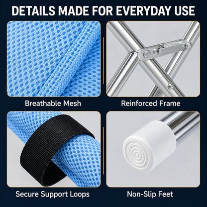 Foldable Pet Grooming Stand for Cats & Small Dogs - Bathing & Nail Trimming Support for Less Squirming
