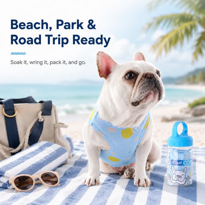 French Bulldog Cooling Vest for Hot Summer Walks