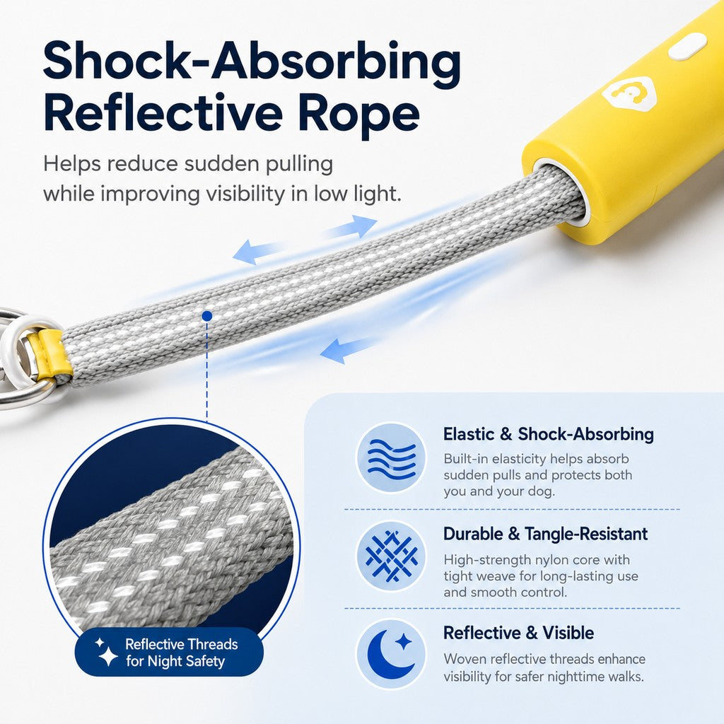 Quick-Tether Dog Leash for Cafes, Patios & Parks - Keep Your Dog Close Hands-Free
