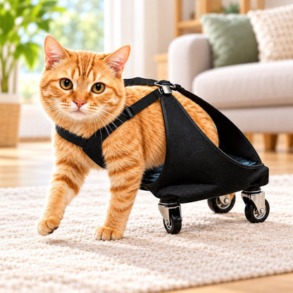 Rear Leg Pet Wheelchair for Cats & Small Dogs – Mobility Support for Weak Hind Legs & Daily Walking
