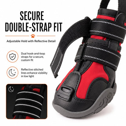 Adjustable Tension-Dial Dog Paw-Lift Support Boots – For Indoor Floors & Outdoor Walks, Paw Dragging & Scuffing Support