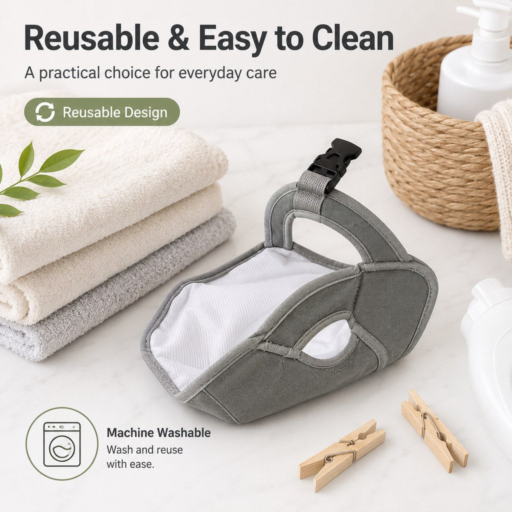 Reusable Female Dog Diaper for Heat Cycles - Adjustable Washable Sanitary Pants for Home & Travel