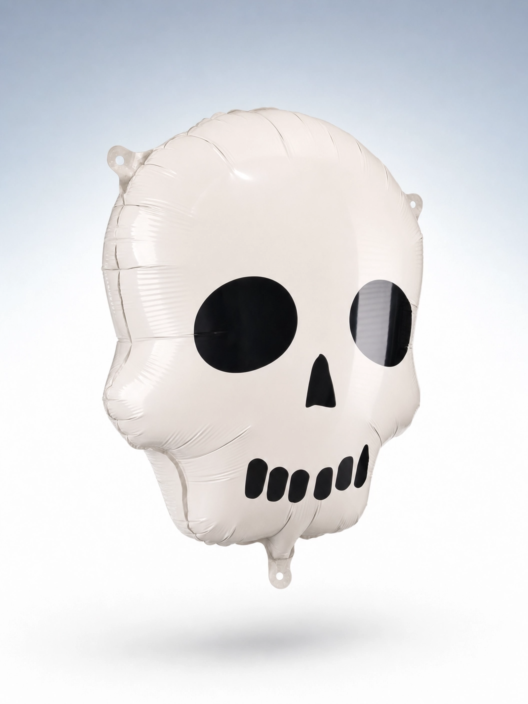 Skull Shape Foil Balloon, 18 x 21 in Before Inflation