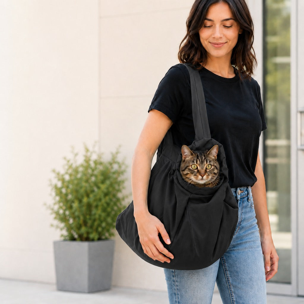 Soft Cat Carrier Grooming Bag for Vet Visits &Nail Trims - Helps Reduce Scratching During Routine Care