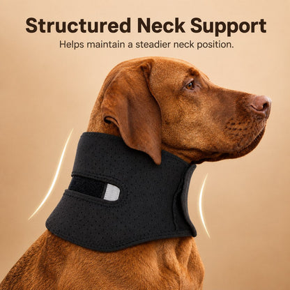 Adjustable Dog Neck Support Brace for Rest & Recovery - Breathable Cervical Collar for Limited Neck Movement