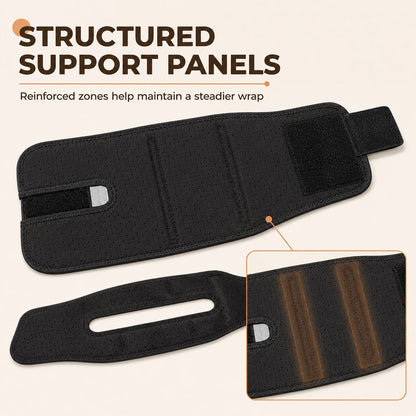 Adjustable Dog Neck Support Brace for At-Home Rest - Breathable Structured Wrap for Added Stability