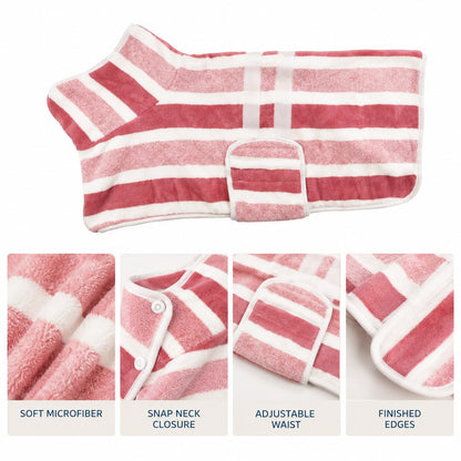 Wearable Microfiber Dog Drying Towel – Hands-Free Post-Bath & Rainy-Day Wrap for Wet Fur & Drips