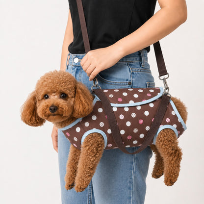 Wearable Pet Carrier Harness for Small Dogs & Cats - Hands-Free Carry for Vet Visits & Short Outings