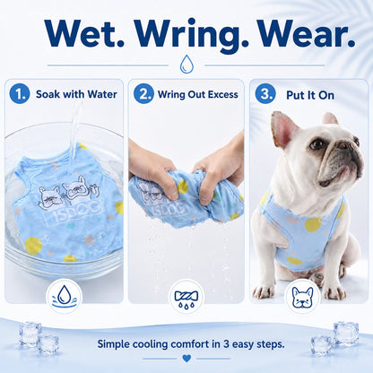 French Bulldog Cooling Vest for Hot Summer Walks