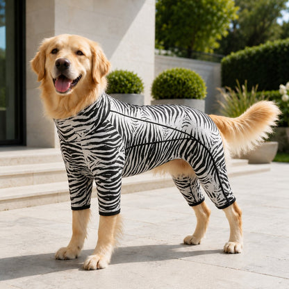Four-Leg Full-Body Dog Jumpsuit for Home & Outdoor Wear – Helps Contain Loose Fur & Everyday Dirt